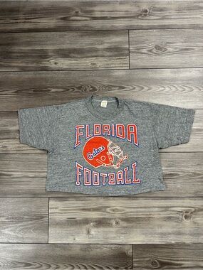 Vintage 70’s Florida Gators Football Cropped T Shirt